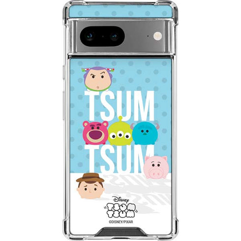 Disney Tsum Tsum Toy Story charcaters Google Pixel 8a Clear Case