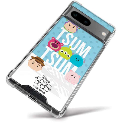 Disney Tsum Tsum Toy Story charcaters Google Pixel 8a Clear Case
