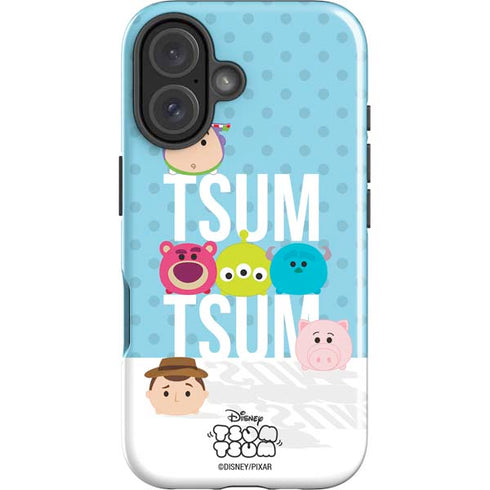 Disney Tsum Tsum Toy Story charcaters iPhone 16 Plus Impact Case