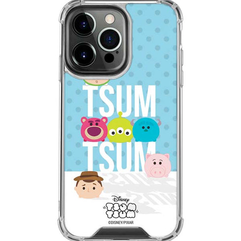 Disney Tsum Tsum Toy Story charcaters iPhone 16 Pro Max Clear Case