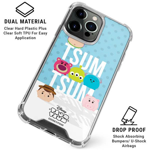 Disney Tsum Tsum Toy Story charcaters iPhone 16 Pro Max Clear Case