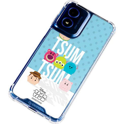 Disney Tsum Tsum Toy Story charcaters Moto G 5G (2024) Clear Case