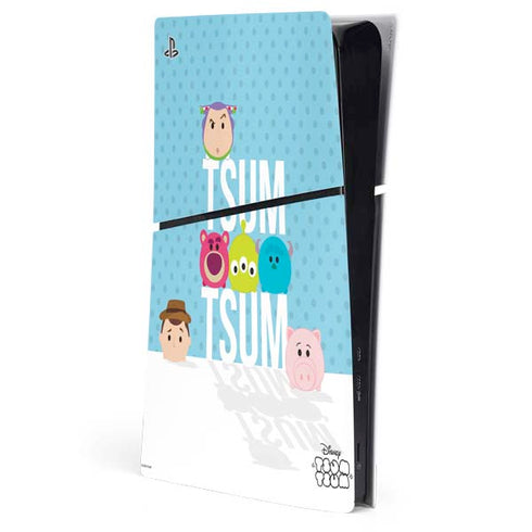 Disney Tsum Tsum Toy Story charcaters PS5 Slim Digital Edition Console Skin