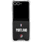 NBA Portland Trail Blazers Jersey Galaxy Z Flip7 Clear Case