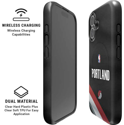 NBA Portland Trail Blazers Jersey iPhone 16 Magsafe Impact Case