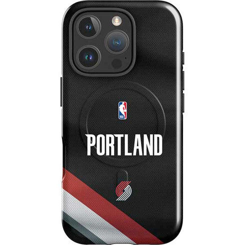 NBA Portland Trail Blazers Jersey iPhone 16 Pro Max Magsafe Impact Case