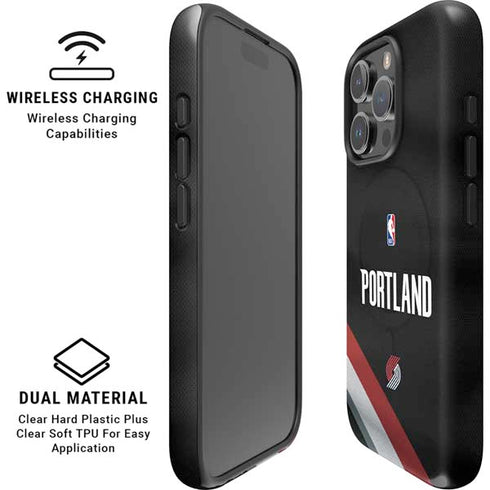 NBA Portland Trail Blazers Jersey iPhone 16 Pro Max Magsafe Impact Case