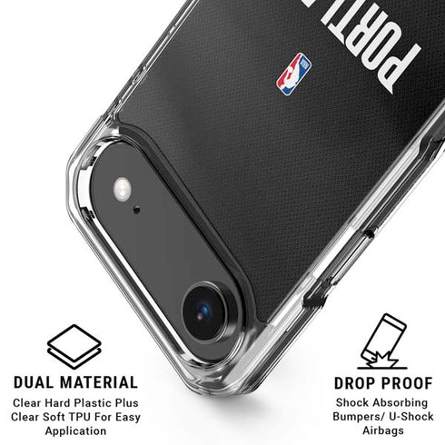 NBA Portland Trail Blazers Jersey iPhone 17 Air Clear Case