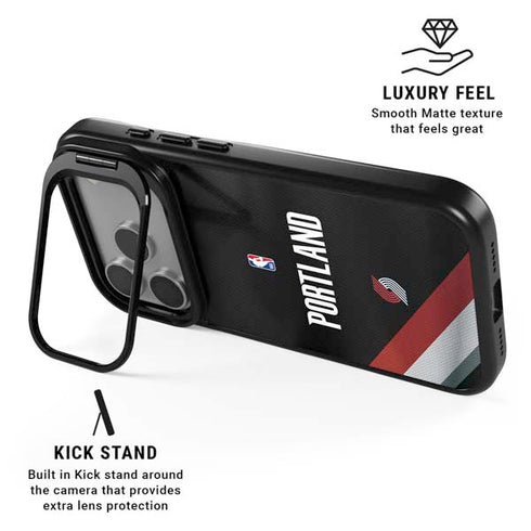 NBA Portland Trail Blazers Jersey iPhone 17 Pro Kickstand Case