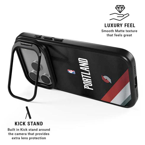 NBA Portland Trail Blazers Jersey iPhone 17 Pro Max Kickstand Case
