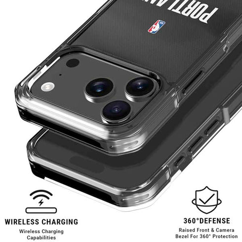 NBA Portland Trail Blazers Jersey iPhone 18 Pro Clear Case
