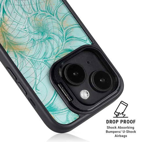 Tranquility iPhone 15 Kickstand Case