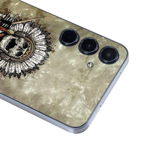 Liquid Blue Tribal Beats Galaxy A35 5G Skin