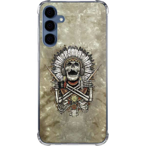 Liquid Blue Tribal Beats Galaxy A55 5G Clear Case