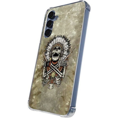 Liquid Blue Tribal Beats Galaxy A55 5G Clear Case