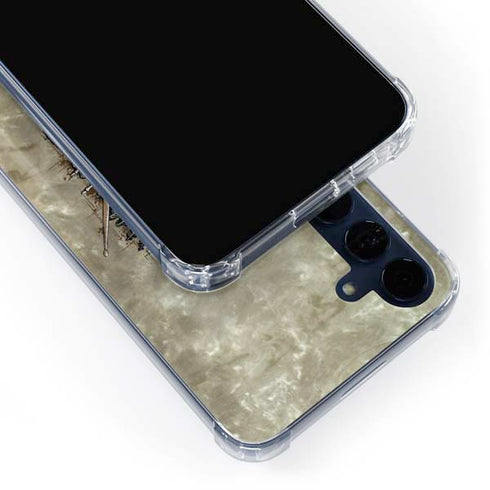Liquid Blue Tribal Beats Galaxy A55 5G Clear Case