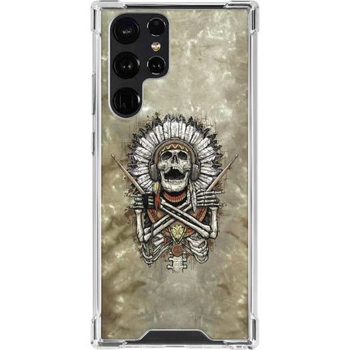 Liquid Blue Tribal Beats Galaxy S23 Ultra Clear Case