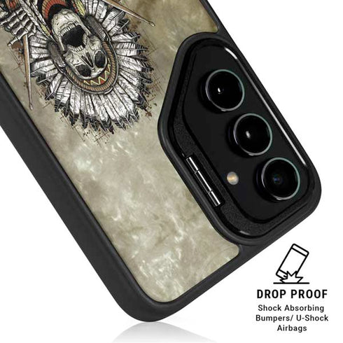 Liquid Blue Tribal Beats Galaxy S24 FE Kickstand Case
