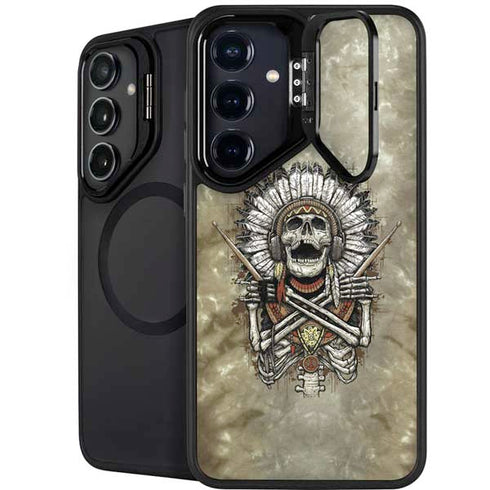 Liquid Blue Tribal Beats Galaxy S25 Plus Kickstand Case