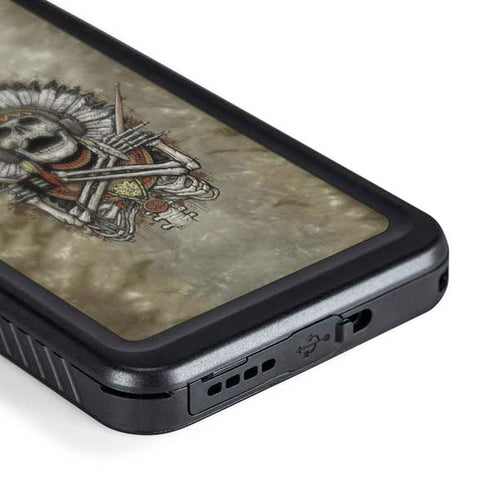 Liquid Blue Tribal Beats Galaxy S24 Plus Waterproof Case