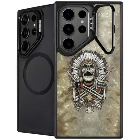 Liquid Blue Tribal Beats Galaxy S25 Ultra Kickstand Case