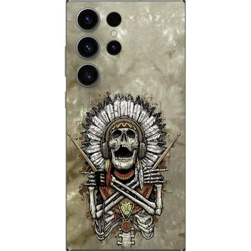 Liquid Blue Tribal Beats Galaxy S25 Ultra Skin