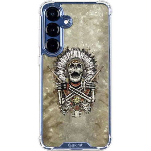 Liquid Blue Tribal Beats Galaxy S25 Plus Clear Case