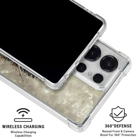 Liquid Blue Tribal Beats Galaxy S25 Ultra Clear Case