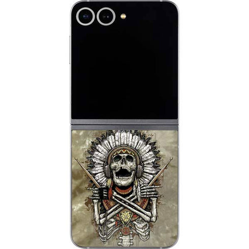 Liquid Blue Tribal Beats Galaxy Z Flip6 Skin