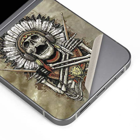 Liquid Blue Tribal Beats Galaxy Z Flip6 Skin