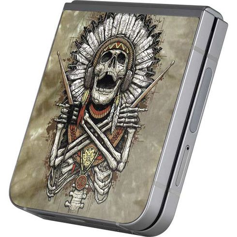 Liquid Blue Tribal Beats Galaxy Z Flip6 Skin