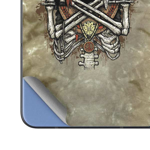 Liquid Blue Tribal Beats Galaxy Z Fold5 5G Skin