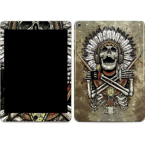 Liquid Blue Tribal Beats iPad Skins