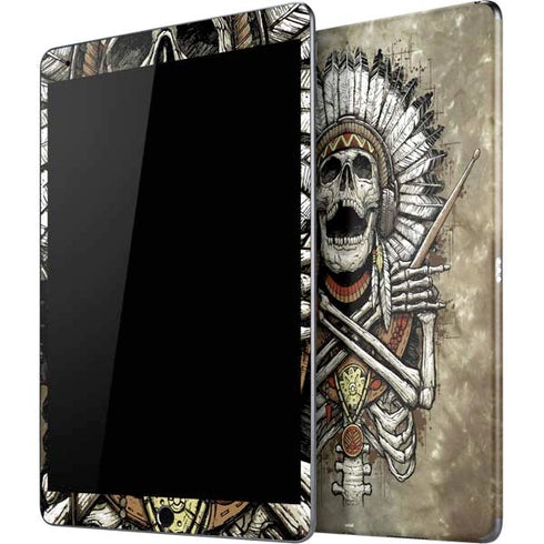 Liquid Blue Tribal Beats iPad Skins