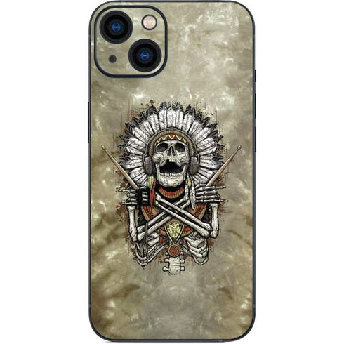 Liquid Blue Tribal Beats iPhone Skins