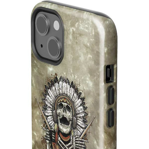 Liquid Blue Tribal Beats iPhone 15 Impact Case