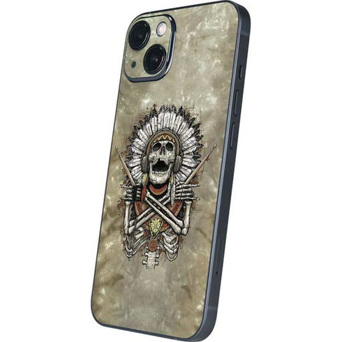 Liquid Blue Tribal Beats iPhone 15 Skin