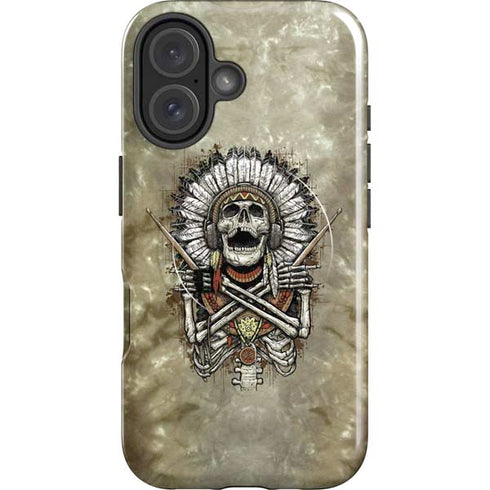 Liquid Blue Tribal Beats iPhone 16 Magsafe Impact Case