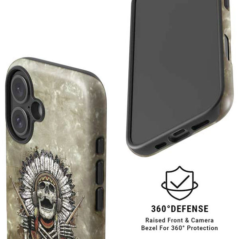 Liquid Blue Tribal Beats iPhone 16 Magsafe Impact Case