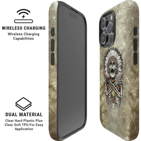 Liquid Blue Tribal Beats iPhone 16 Pro Magsafe Impact Case
