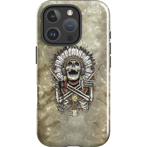 Liquid Blue Tribal Beats iPhone 16 Pro Max Impact Case