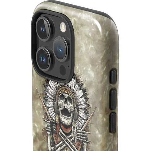 Liquid Blue Tribal Beats iPhone 16 Pro Max Impact Case