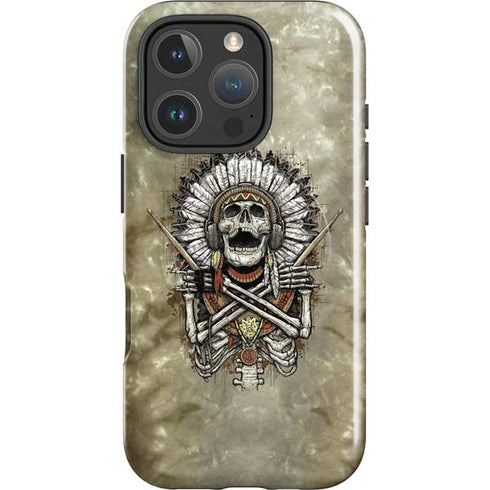 Liquid Blue Tribal Beats iPhone 16 Pro Max Magsafe Impact Case