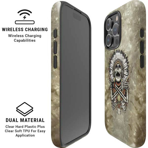 Liquid Blue Tribal Beats iPhone 16 Pro Max Magsafe Impact Case