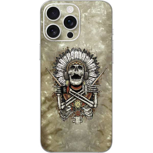 Liquid Blue Tribal Beats iPhone 16 Pro Max Skin