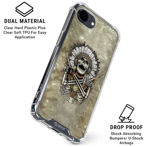 Liquid Blue Tribal Beats iPhone 16e Clear Case