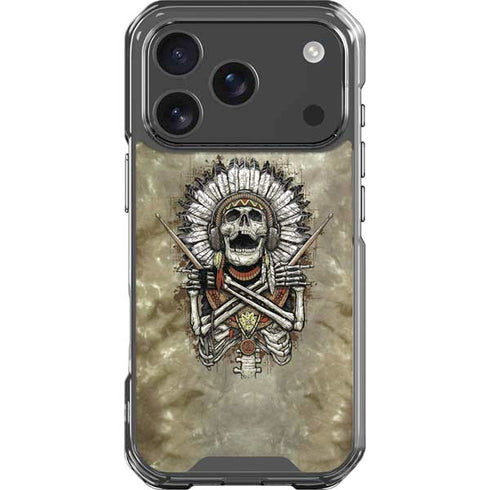 Liquid Blue Tribal Beats iPhone 18 Pro Clear Case