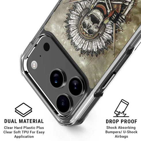 Liquid Blue Tribal Beats iPhone 18 Pro Clear Case