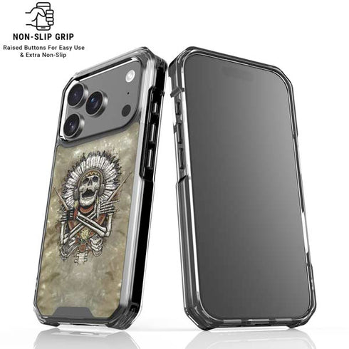 Liquid Blue Tribal Beats iPhone 18 Pro Clear Case