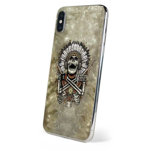 Liquid Blue Tribal Beats iPhone XS Skin